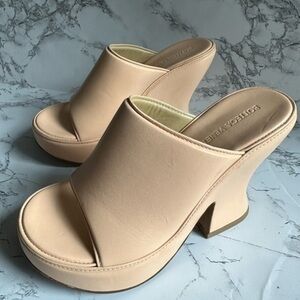 Bottega Veneta Mule Wedge Sandals Salon 01 in nappa leather